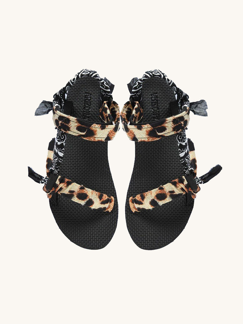 Trekky imprimé leopard bandana noir