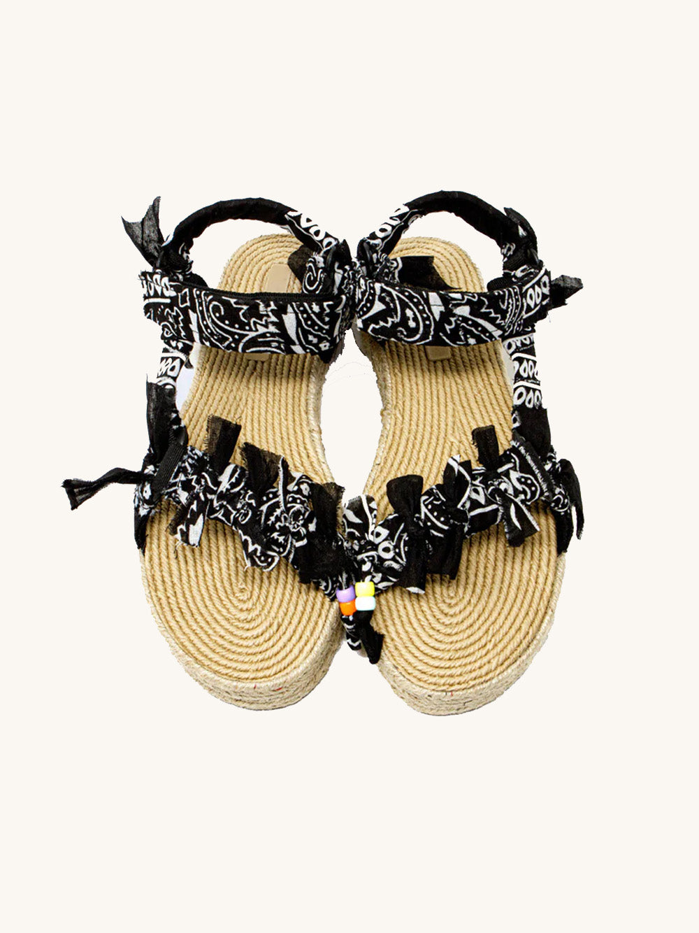 Trekky raffia bandana black