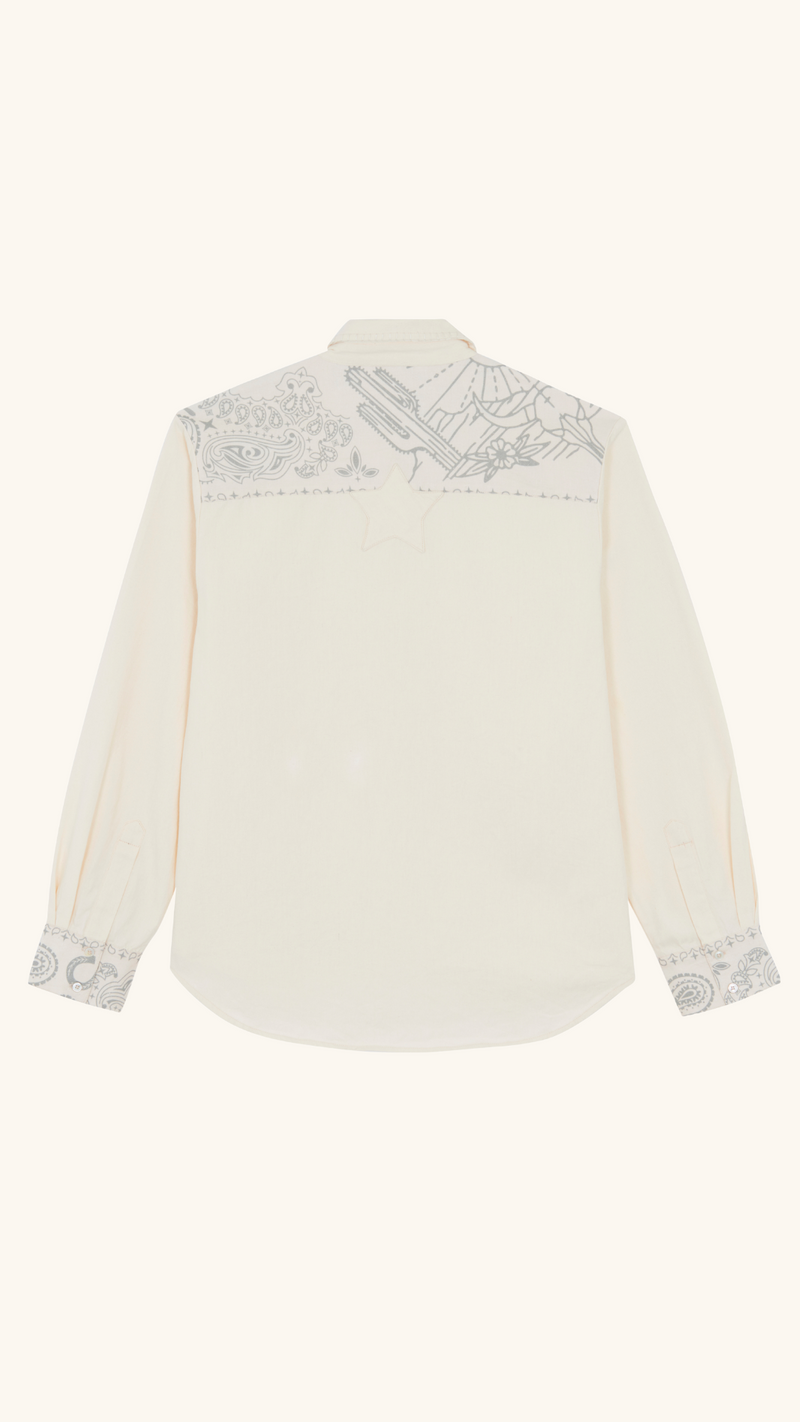 Chemise bandana crème