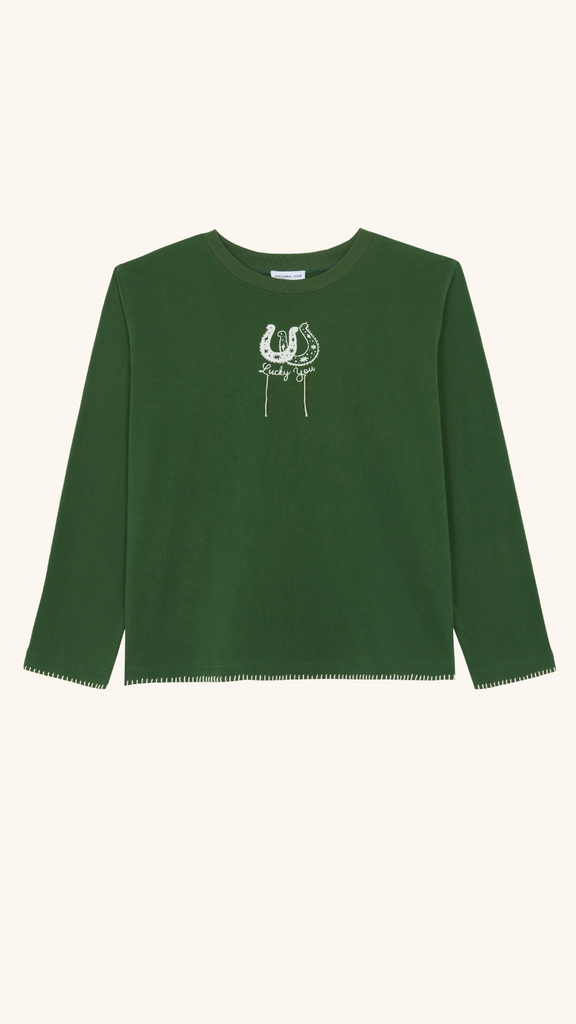 GREEN LONG SLEEVE T-SHIRT