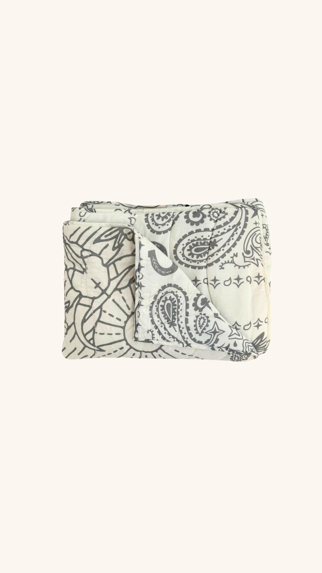 Cream bandana blanket