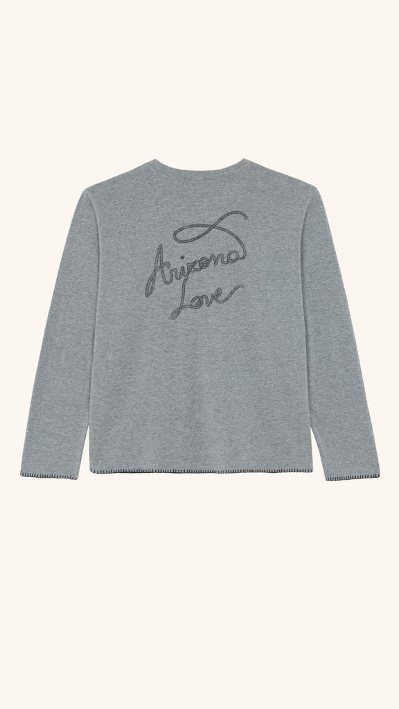 GREY LONG SLEEVE T-SHIRT