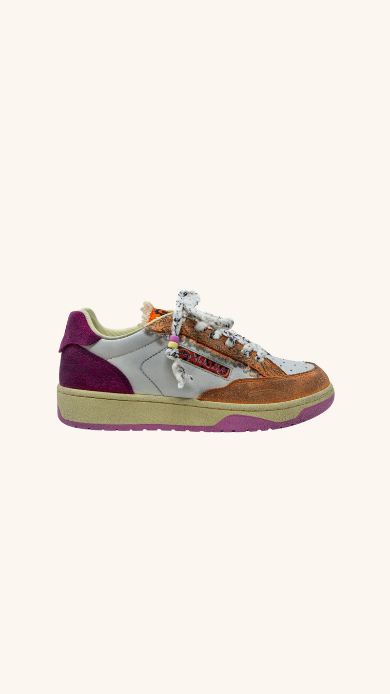Baskets Venice suede mix rose