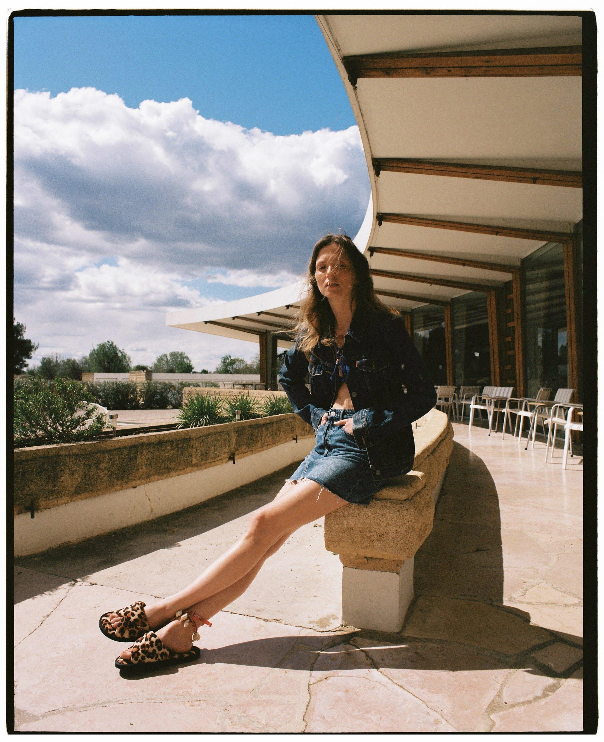 VEGAS SLIDE LEOPARD PRINT