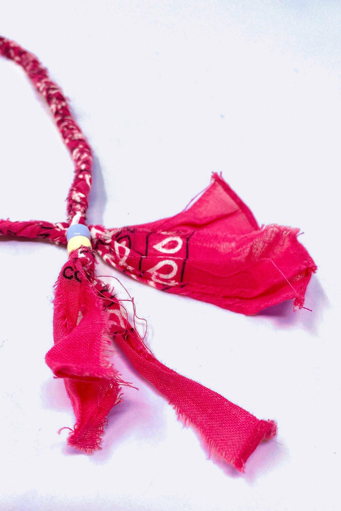 Bandana Necklace Pink
